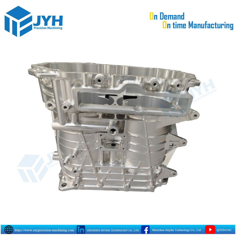 High-Precision CNC Machined Automotive Engine Housing with Lightweight Aluminum Construction and 5-Axis Technology