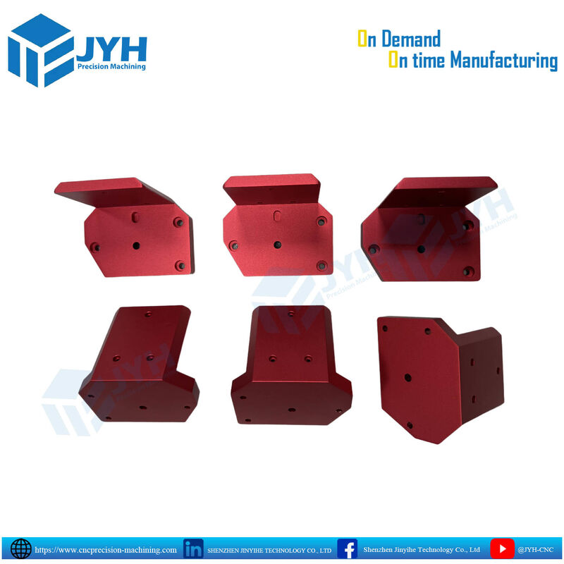 Red Anodized Aluminum Parts | Precision CNC Machined Components with Corrosion Resistance