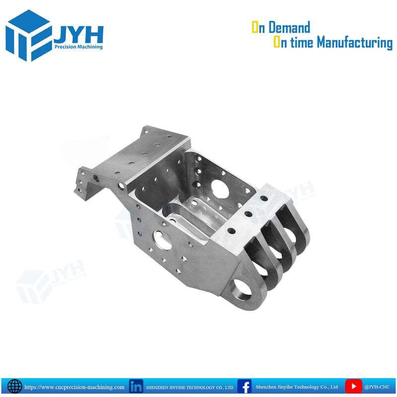±0.01mm 허용 및 멀티-러그 장착 포인트와 맞춤 5 축 CNC 가공 구조 프레임 하우징